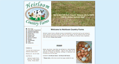Desktop Screenshot of heirloomcountryfarms.com