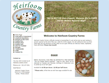 Tablet Screenshot of heirloomcountryfarms.com